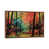 Toile avec cadre en bois brun classique est en rupture de stock