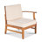 3 SEATER SOFA AND TABLE SET, CREAM