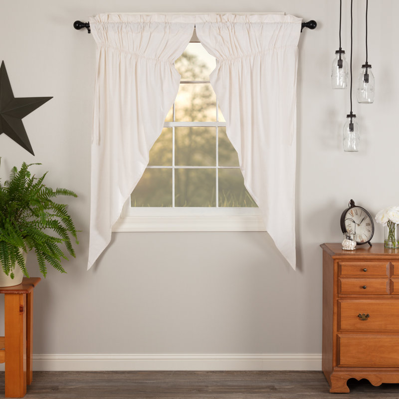 Panneau de rideau obscurcissant avec passe-tringle Sickels, Blanc antique