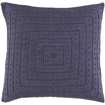 Ivy Heathered Grey Cashmere Throw Pillow Cover 20'' + Reviews
