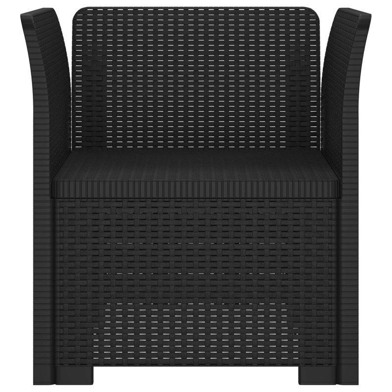 Outdoor Lounge Chair, Anthracite, Does Not Apply