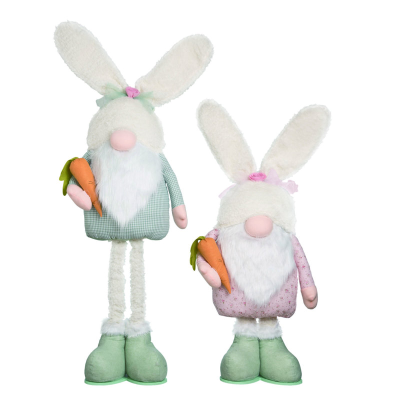 Ensemble de 2 décorations de Pâques pour lapin Transpac