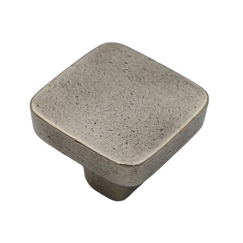 Poignée carrée 1 1/8 po Milano, Bronze blanc