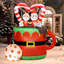Couple de Noël en pain d'épice gonflable
