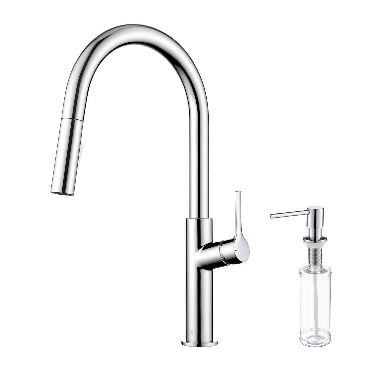 KIBI Fusion Faucet with Soap Dispenser, Chrome