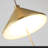 Floor To Ceiling 3 Tier Brass Lamp Mini Pendant Light