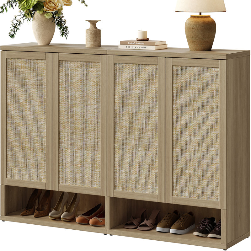 Armoire à chaussures Consiglia Boho, Chêne ambré, 2