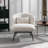 Upholstered Accent Chair with Metal Legs-799831501