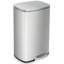 Bestoffice Poubelle Poubelle en acier inoxydable brossé silencieux et ouvert et fermé pour la cuisine Bureau Chambre à coucher Salle de bain Poubelle Poubelle 13 gallons / 50 litres
