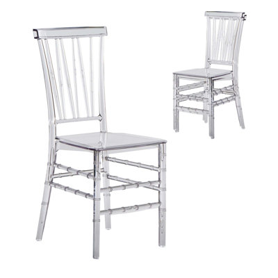 Stackable Chiavari Acrylic Event Chairs Set of 2