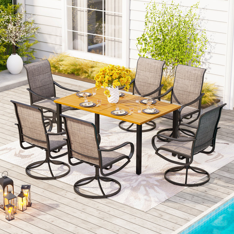 Argyri Rectangular 6 - Person 66'' Long Dining Set
