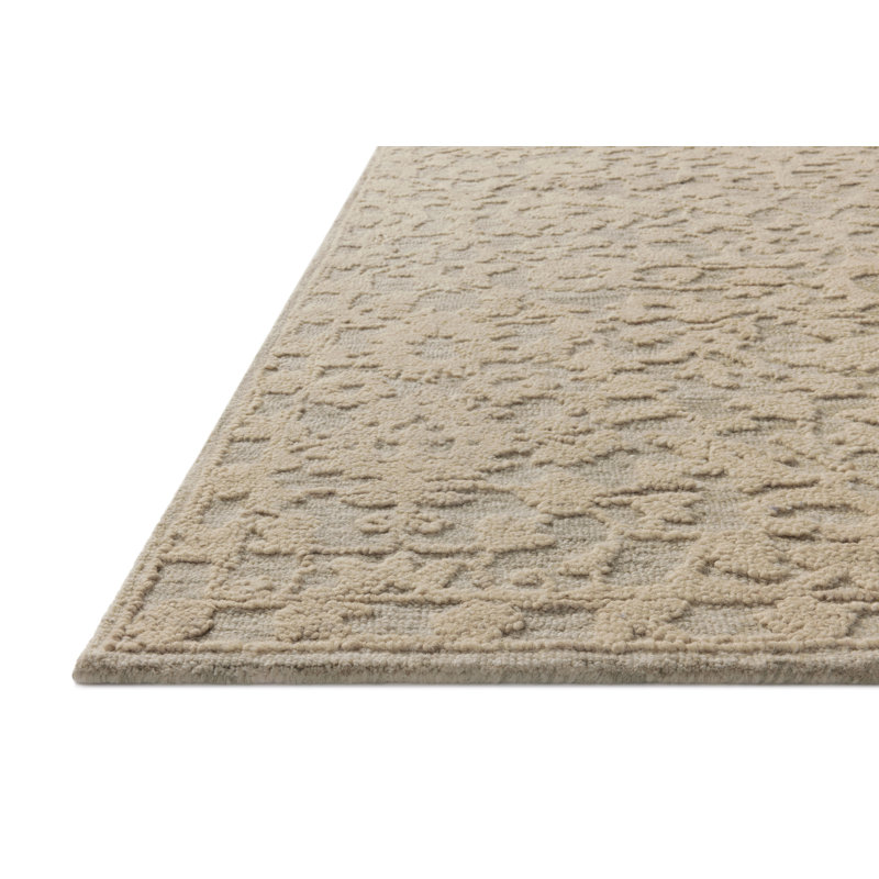 Tapis sauge / ivoire Charlton Home® Galit, Rectangle 5 pi x 7 pi 6 po