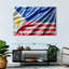 Drapeau des Philippines et des États-Unis-603537984
