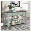 Console en bois vieilli avec 3 tiroirs et 2 tablettes-948918904