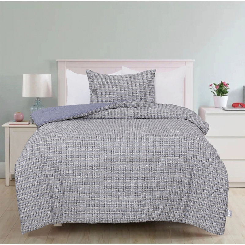  Ensemble d'édredon pour lit simple 2 pièces (70 po x 90 po + 1 taie d'oreiller 20 po x 30 po)