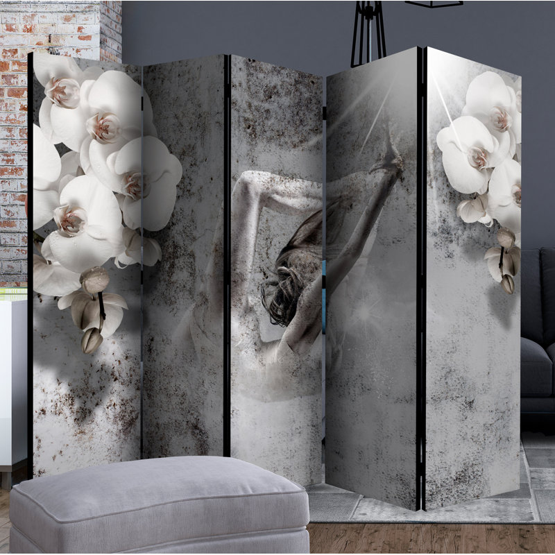 Garp 225cm W x 172cm H 5 - Panel Folding Room Divider