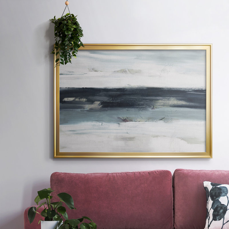 «Above Us», toile tendue avec châssis, Or, H 18 po x l 26 po x P 1,5 po