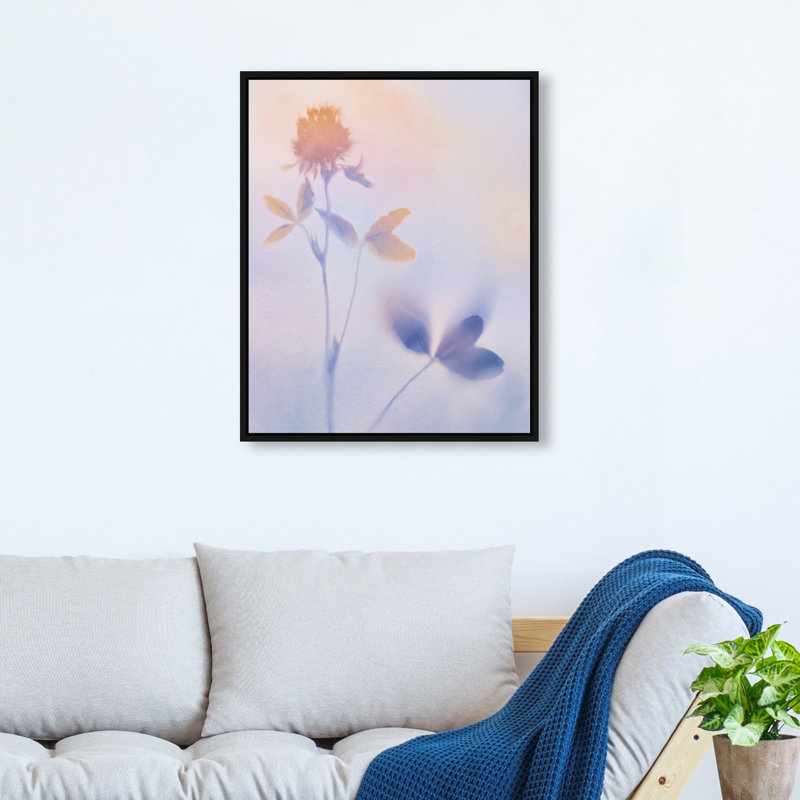Lavender Shadows II Print by Oliver Gal, 17"H x 21"W, Black Floater Frame