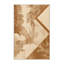 Tapis marocain d'inspiration mondiale lavable à la machine - reliure beige-2016680146