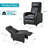 Black Faux Leather Recliner Chair