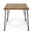 Teak Brown Wood Rectangular Outdoor Dining Table