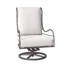 Chaise berçante pivotante en aluminium Carmel - Gris ardoise-62363688-63361381