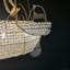 Akari Crystal Boat Chandelier 34"