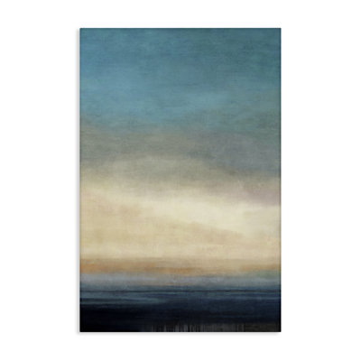 «Deep Blue Ocean», toile abstraite par Suzanne Nicoll