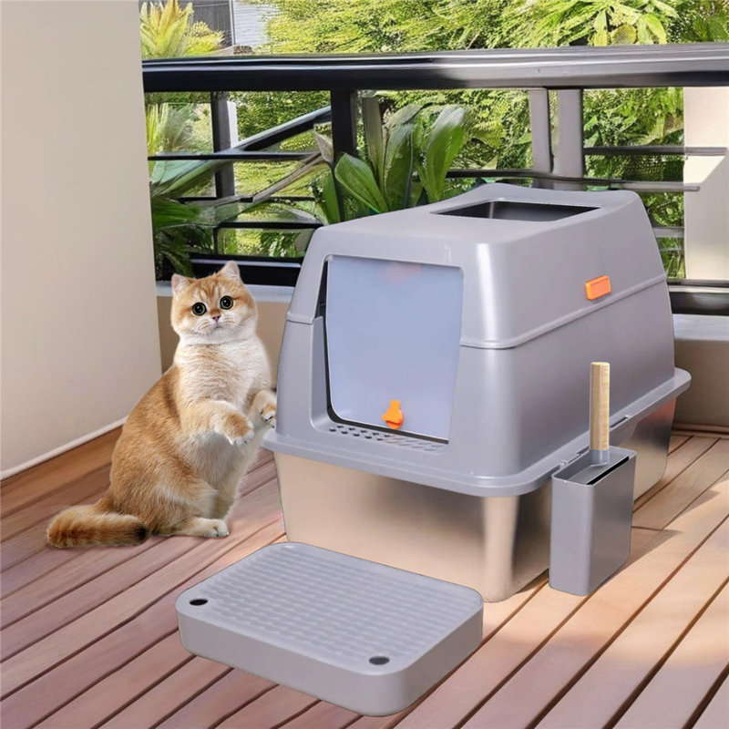 Orbisonia Litter Box Enclosure with Scoop