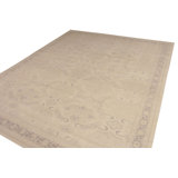 Distressed Homage Hand Knotted Wool Area Rug in Beige, Brown, Ivory, Black