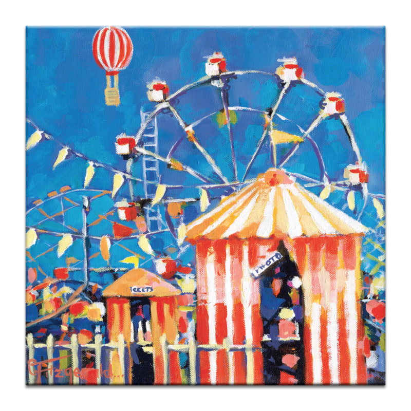 Admit One by Catherine Fitzgerald - Wrapped Canvas Print, 61cm H x 61cm W x 3.8cm D