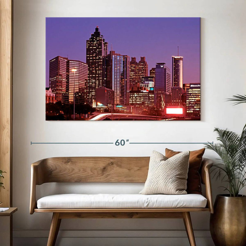 Crépuscule mauve Sireci d'Atlanta, H 34 po x l 51 po