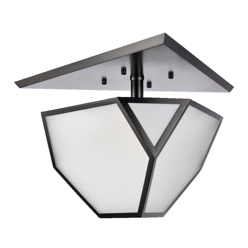 Plafonnier semi-encastré 3 lumières 21 po