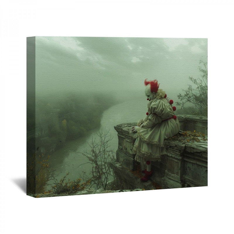 " Clown ", 20" H x 24" W x 2" D