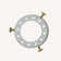 Socket Lampshade Holder Top Collar Ring Adapter Lamp Base Solid Metal Separate Lighting Kit