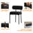 Sherpa Upholstered Metal Dining Chairs-1389094372-1355078508