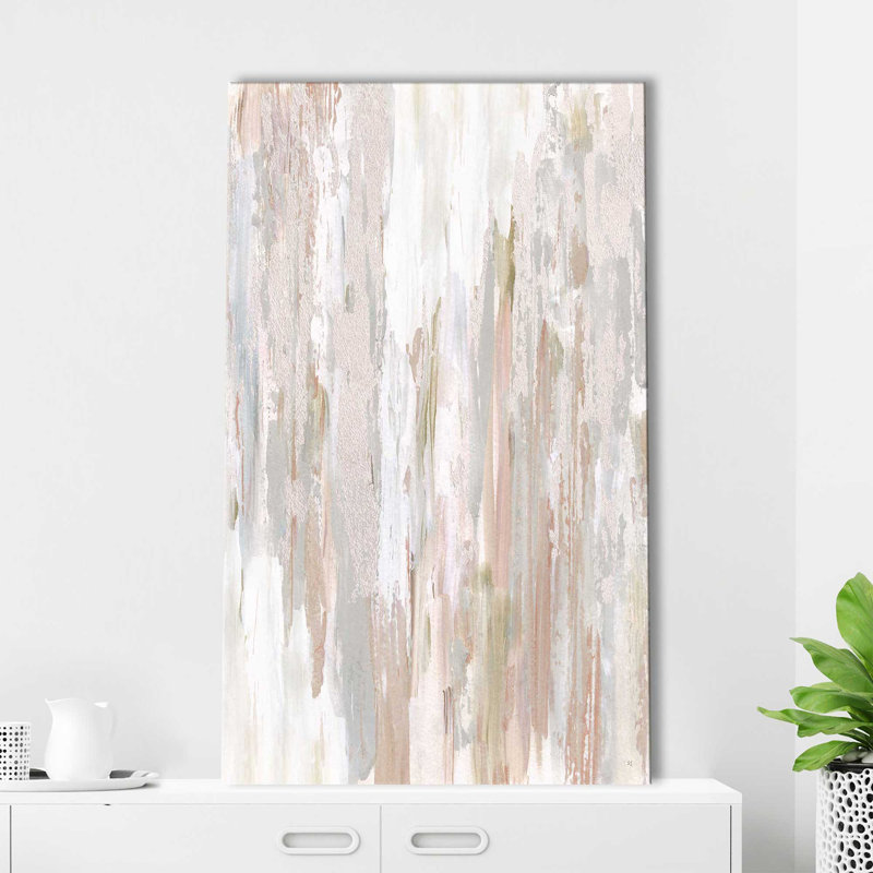Porte patinée par Susan Jill - Peinture, L 18 po x H 30 po, Toile tendue