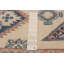 Tapis crème en laine de style années 1990 Akaylia
