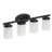 4-E26 Light Bulbs 26.3 inch Glass Shade Contemporary Vanity Light Fixture