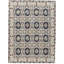 Hand-Knotted High-Quality Black and Beige Area Rug