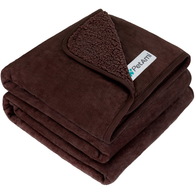Polaire de polyester, Brun, 40 po x 60 po