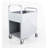 Mobile Storage Utility Cart with Bins and Casters