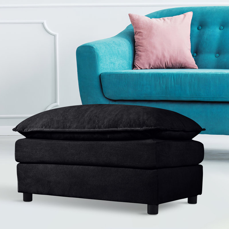 Repose-pieds 35,43 po, Noir