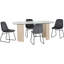 Modena & Lukas 4 - Person Dining Set-122738428