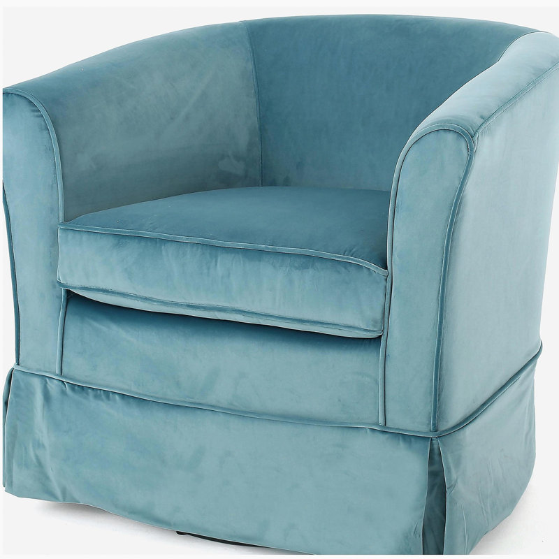 Chaise pivotante avec housse amovible, Bleu