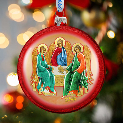 3.5'' Handmade Glass Ball Ornament