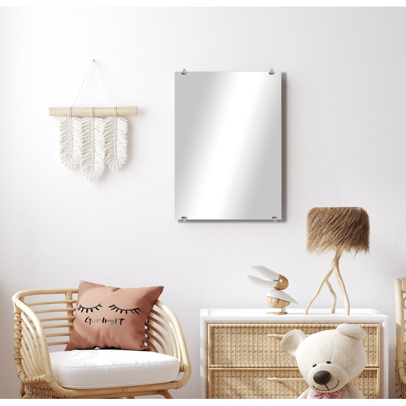 Zarrea Flat Wall Mirror, 34.5" x 24.5"