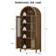71'' Tall Arched Storage Display Cabinet-114229064