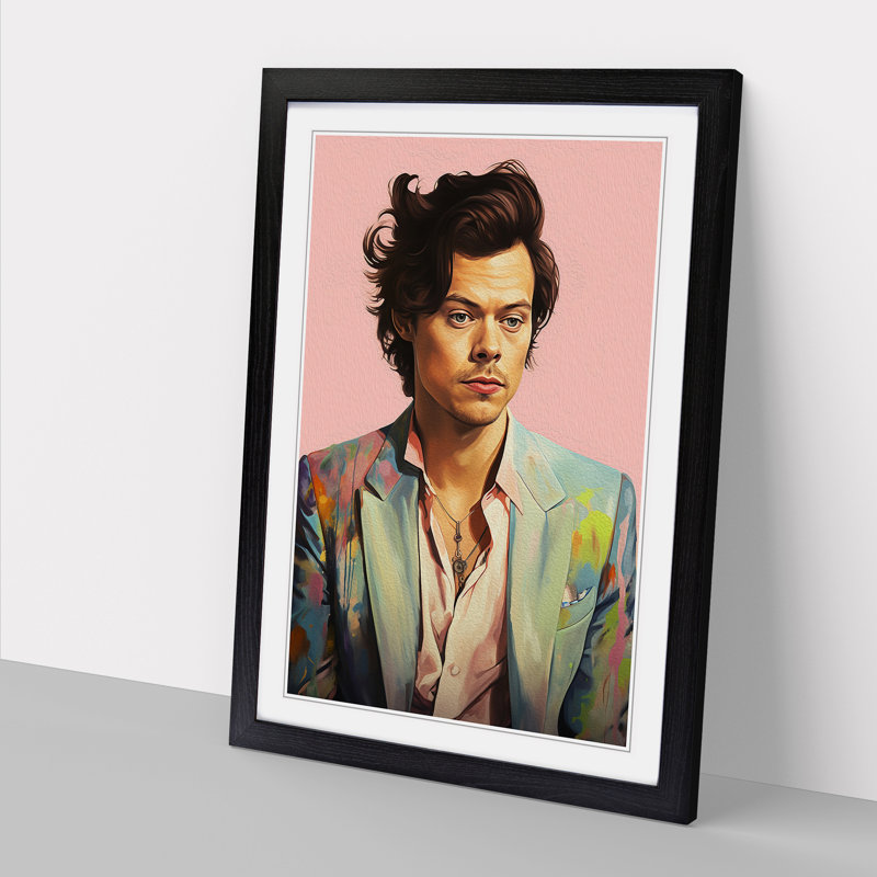 Harry Styles Digital - Framed Print