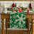 Snowflakes Christmas Table Runner, Seasonal Winter Holiday Kitchen Dining Table Decoration For Home Party Decor-786691767-786691765
